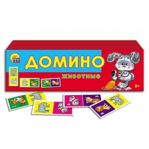 Домино пластиковое. Животное