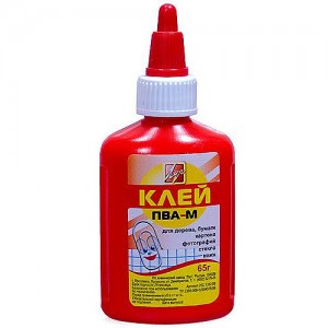 Клей ПВА-М 65 г.(красный флакон)