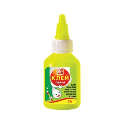Клей ПВА-М 25 г.(желтый флакон) Артикул 20С 1350-08