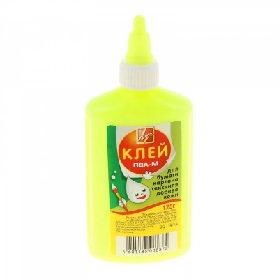 Клей ПВА-М 125 г.(желтый флакон) Артикул 20С 1354-08