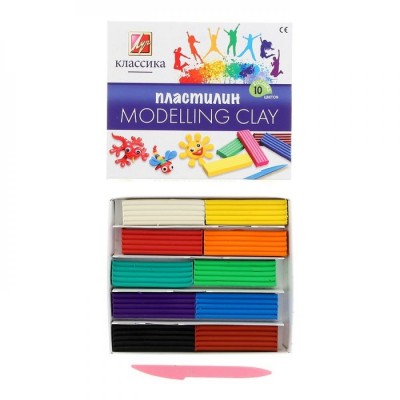 Пластилин "Классика" 10 цветов Артикул 7С 304-08