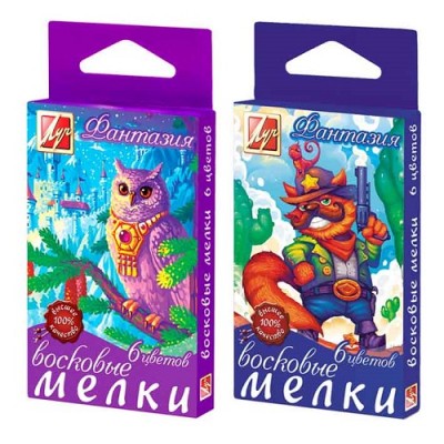 Восковые мелки на масляной основе "Фантазия" (круглые) 24 цв. Артикул 25С 1521-08