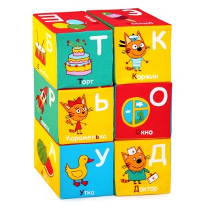 Игрушка кубики "Три Кота"(Алфавит)