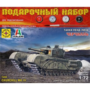 Танк Черчилль. Серия: танки ленд-лиза  (1:72)