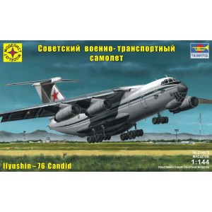 Советский военно-транспортный самолёт конструкции Ильюшина - 76 (1:144)