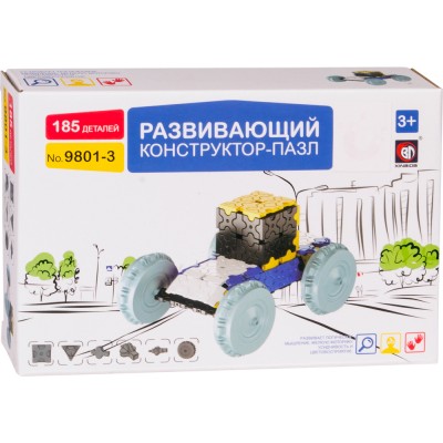 Конструктор "Машинка-пазл" Артикул HWR000044