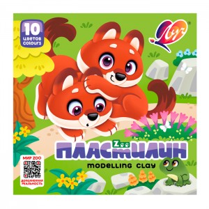 Пластилин "ZOO" 10 цветов