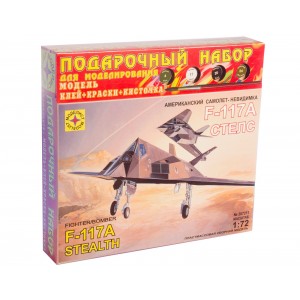 Игрушка самолет  американский самолет-невидимка F-117А "Стелс" (1:72)