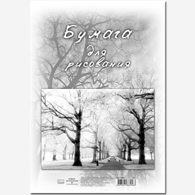Бумага для рисования, А4, 40л. Артикул 5с10