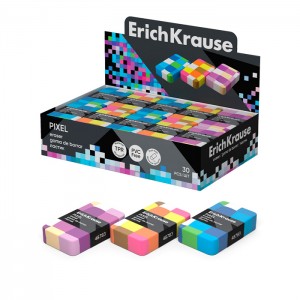 Ластик ErichKrause®  Pixel (в коробке по 30 шт.)
