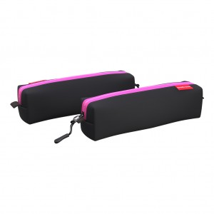 Пенал квадро mini ErichKrause® 210x50x50мм Black&Pink