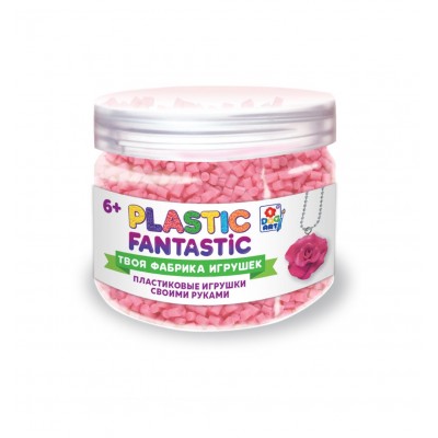 Plastic Fantastic. Гранулированный пластик 95 г, розовый с аксес. в баночке 5,7хD7 см Артикул Т20217