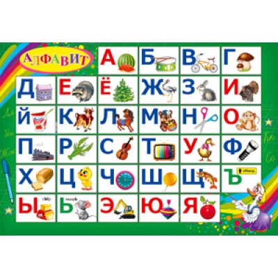 Настольное покрытие для лепки А3,  Алфавит, пластик Артикул НПД-3458