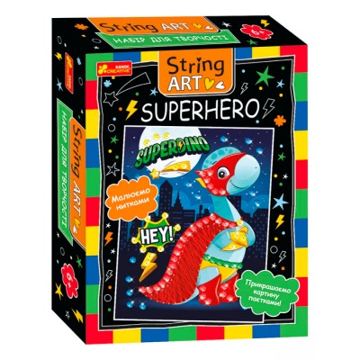 Картинки из песка, блесток, пайеток - №1 (String ART.Superhero) Супергерой Артикул 15100481Р