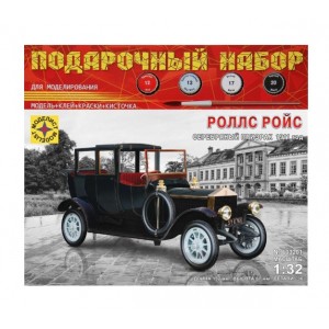 Игрушка  автомобили и мотоциклы  Роллс Ройс Серебряный призрак 1911 год  (1:32)
