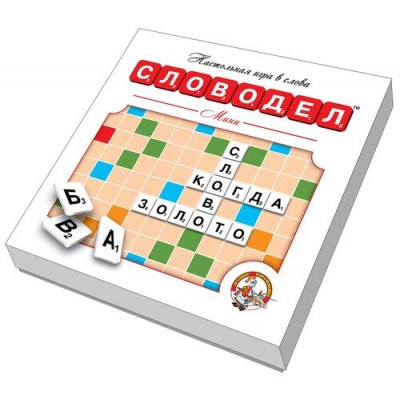 Игра настольная "Словодел Мини" картонный белый Артикул 2650