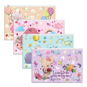 Zip-пакет пластиковый ErichKrause® Cute Animals, B5, ассорти (в пакете по 12 шт.)
