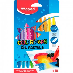 COLOR'PEPS Масляные мелки, картонная коробка, 18 цветов