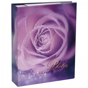 Фотоальбом 304 фото 10*15см, ArtSpace "Purple rose", ПП карман