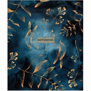 Тетрадь 170х203 96 листов на скрепке "Gold Floral Pattern"