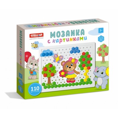 Мозаика с картинками (д. 13мм/110 дет) Артикул 1082