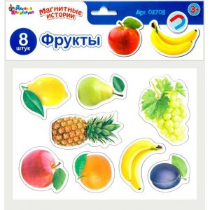 Магниты "Фрукты". Серия Магнитные истории (европодвес)