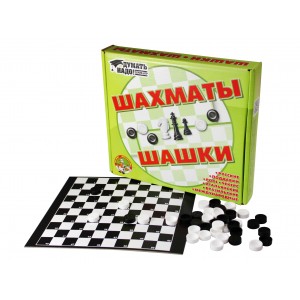 Игра настольная "Шашки, шахматы"