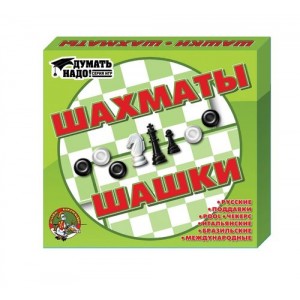 Игра настольная "Шашки, шахматы"