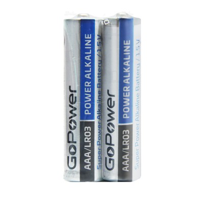 Батарейка GoPower LR03 AAA Shrink 2 Alkaline 1.5 V Артикул 00-00015600