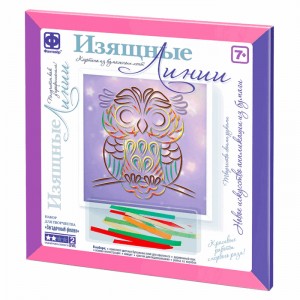 Картина из бумажных лент Изящные Линии. Загадочный филин