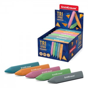 Ластик ErichKrause® Tri Stick (в коробке 32 шт.)