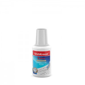 Корректирующая жидкость с кисточкой ErichKrause® Extra, 20г (в пластиковом поддоне по 10 шт.)