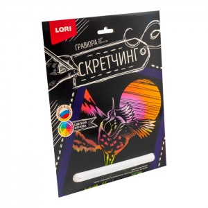 Скретчинг 18*24см Животные "Журавль"