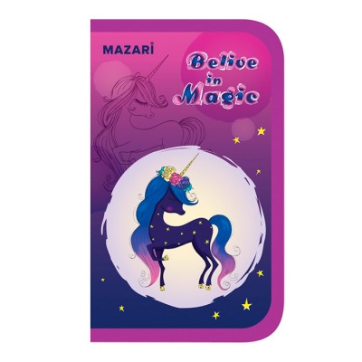 Пенал односекционный BELIVE IN MAGIC 190*115*30 мм, откидная планка, ламинированный картон, ОПП-пакет Артикул M-16416*