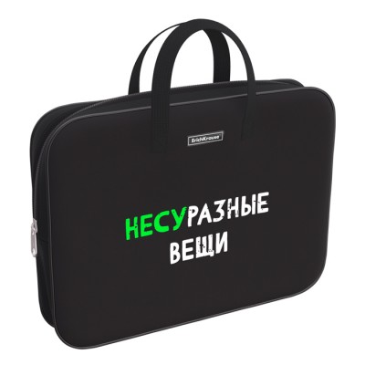 Папка текстильная на молнии ErichKrause® с ручками Different Things, A4+ Артикул 57700