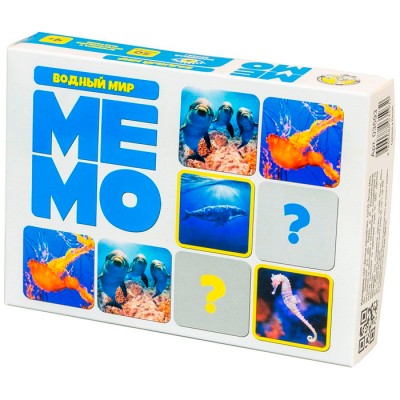 Игра настольная МЕМО "Водный мир"  (50 карточек) Артикул 03593