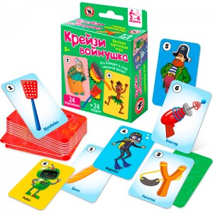 Игра карточная "Крейзи войнушка", 52 карты