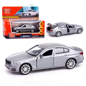 Машина металл BMW 5-ER SEDAN M-SPORT 12 см, двери, багаж, сер, кор. Технопарк