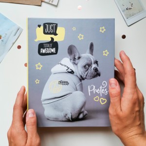 Фотоальбом на 200 фото 10х15 см, пластик. листы "fluffy pets" Гррр