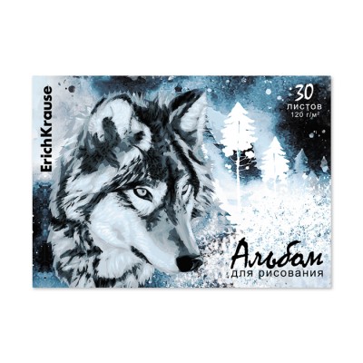 Альбом для рисования на клею ErichKrause Timber Wolf, А4, 30 листов Артикул 61474