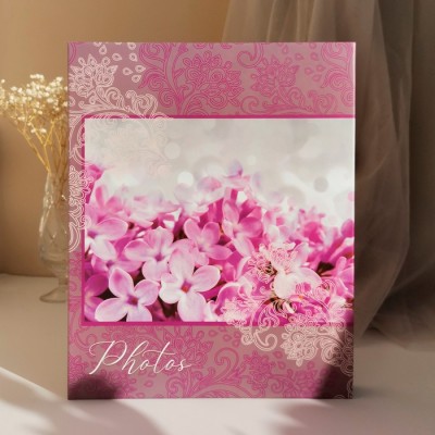 Фотоальбом на 200 фото 10х15 см, пластик. листы "bloom" Сирень Артикул FA 200.005-4
