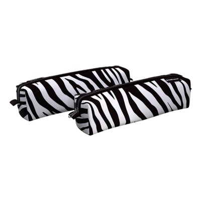 Пенал квадро mini ErichKrause 210x50x50мм Black&White Zebra