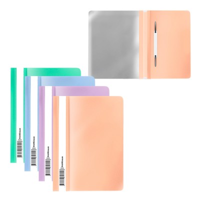 Папка-скоросшиватель пластиковая ErichKrause Matt Pastel Bloom, A5+, ассорти (в пакете по 20 шт.)
