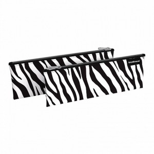 Пенал конверт ErichKrause 220х90мм Black&White Zebra