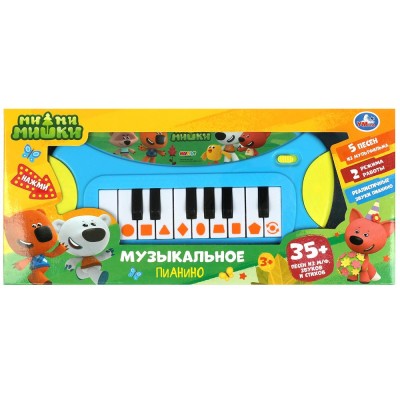 Музыкальное пианино Ми-ми-мишки 35+песен,звуков и стихов.кор.бат Умка