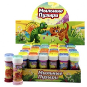 Мыльные пузыри "Динозаврики" 60 мл (36 штук)