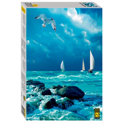 Мозаика "puzzle" 2000 "Море. Чайка"