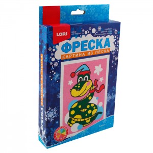 Фреска. Картина из песка "Змейка"