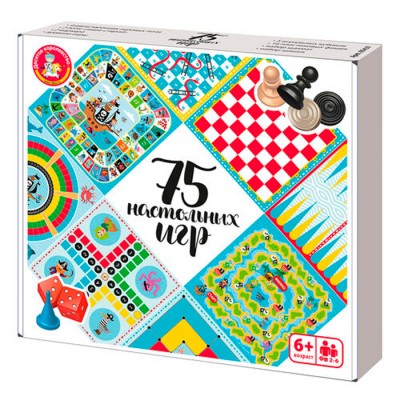 Набор настольных игр "75 настольных игр"