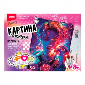 Картина по номерам холст на подрамнике 30*40 см K-POP "Айдол"